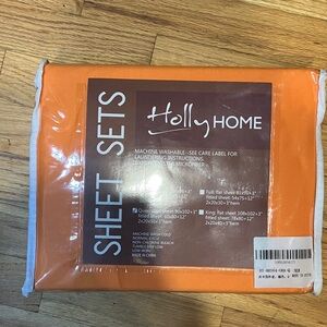 Vibrant Orange Sheet Set